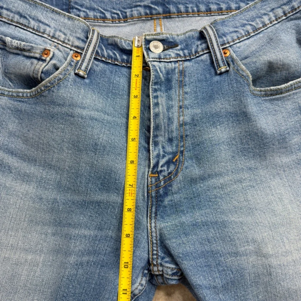 Levis 527 Slim Bootcut Jeans Mens 33x30 Blue Denim Low Rise 05527-0537